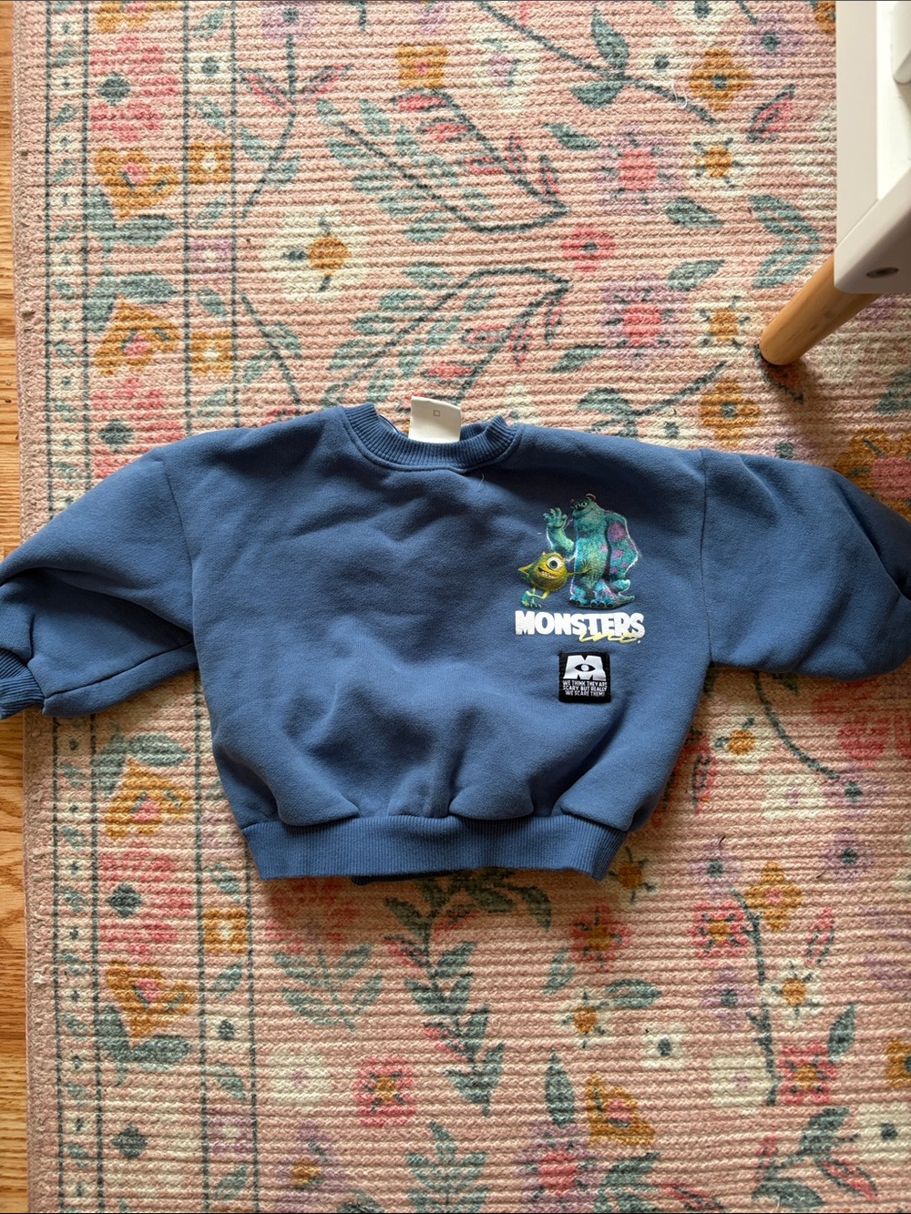Zara Blue Monsters Graphic Crewneck Sweatshirt for Kids